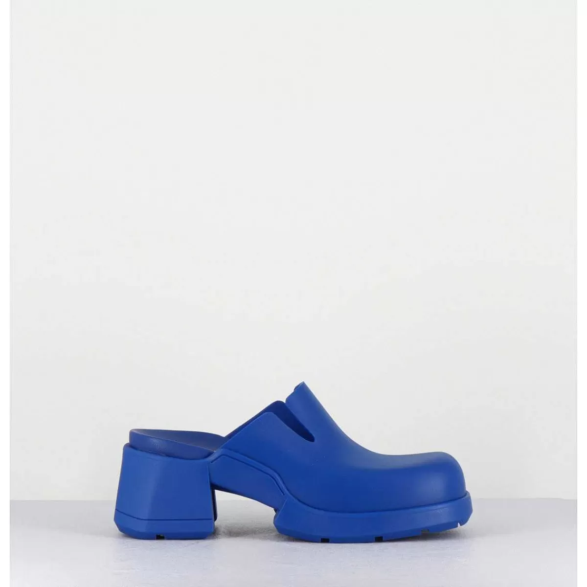 Clearance 90S Blue Rubber Clogs - Blissa Blue Mules Femmes Sabots