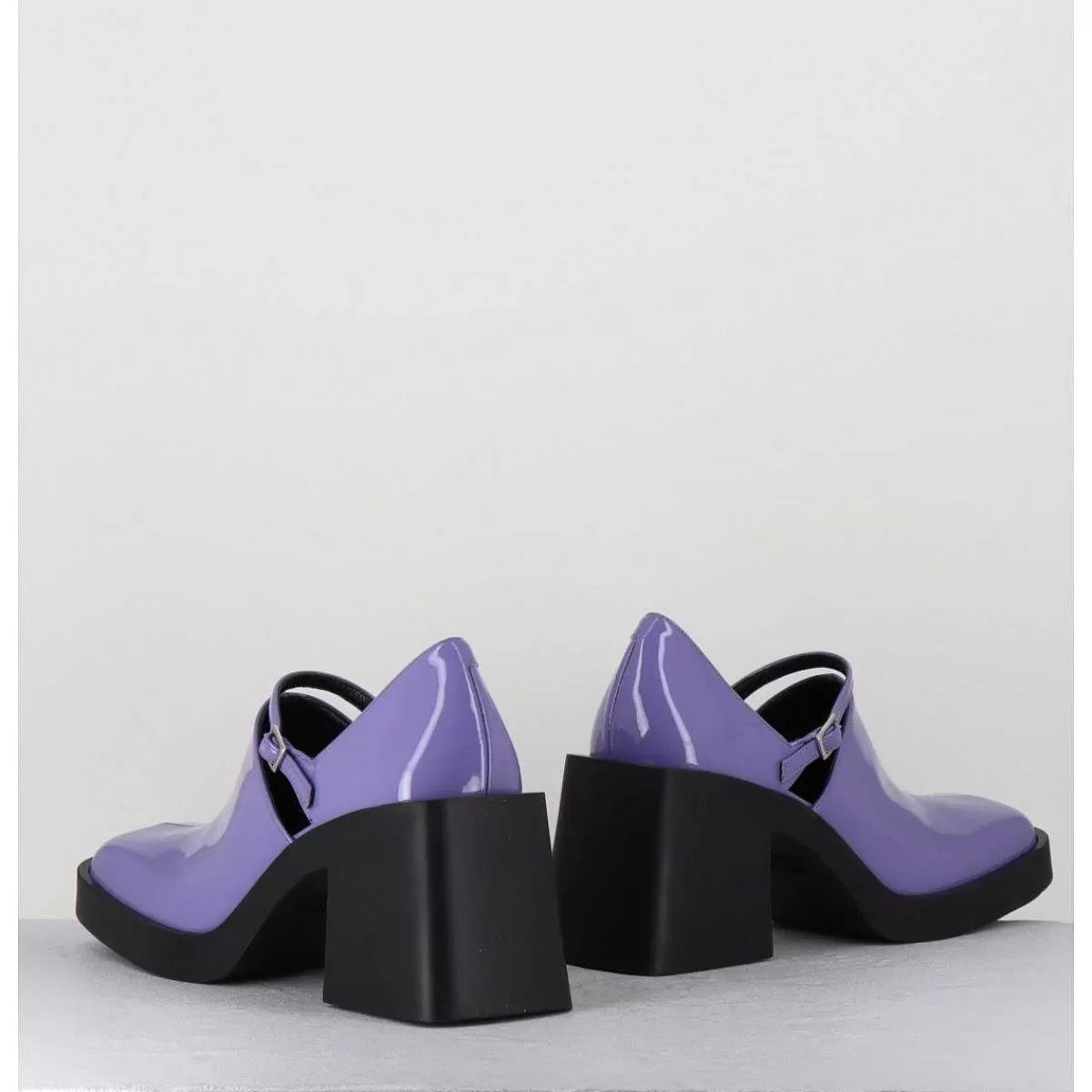 Online 90S Mary-Jane En Cuir Vernis Lilas - Kim Lilac Patent Femmes Chaussures