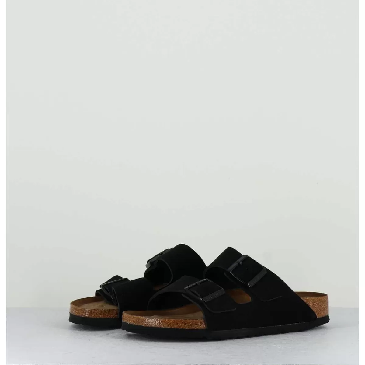 Fashion Arizona Suede Black Femmes Sandales