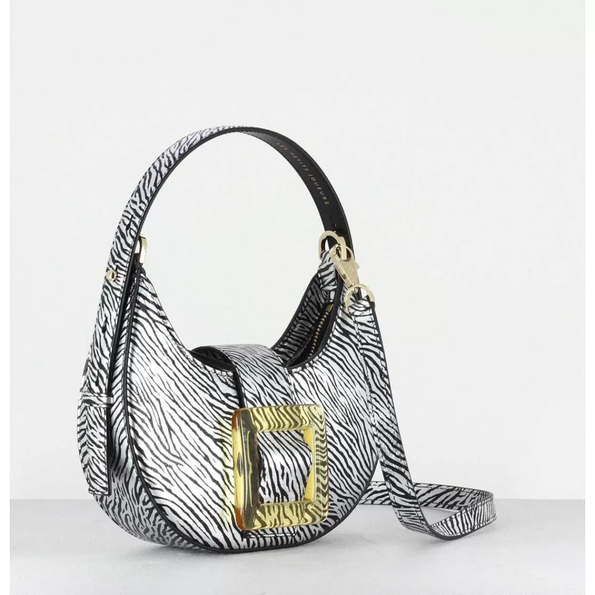 Hot Cindy Glossy Buckle Bag- Zebra Print Femmes Les Sacs