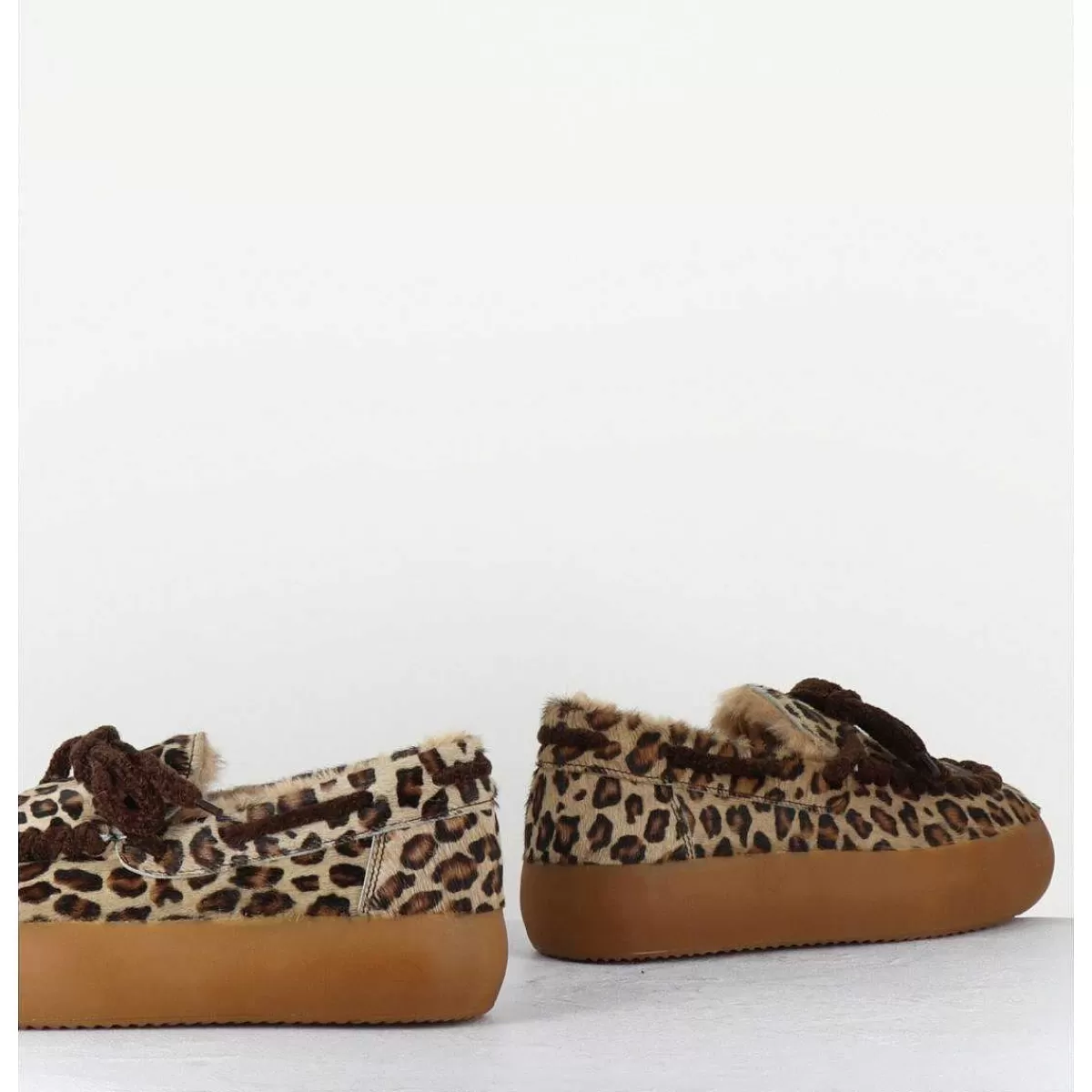 Online Mocassins Sneakers Poulain Imprime Leopard - 50946 027 Leopardo Femmes Mocassins