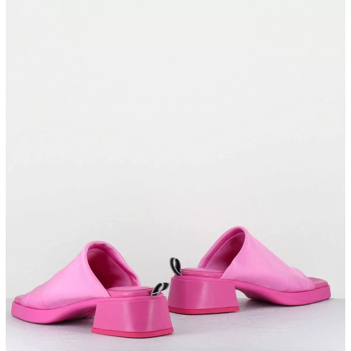 Flash Sale Mules 90S En Lycra Rose - Zooey Pink Mules Femmes Sandales