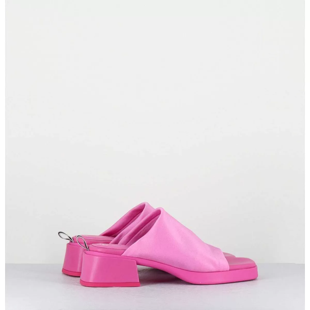 Flash Sale Mules 90S En Lycra Rose - Zooey Pink Mules Femmes Sandales