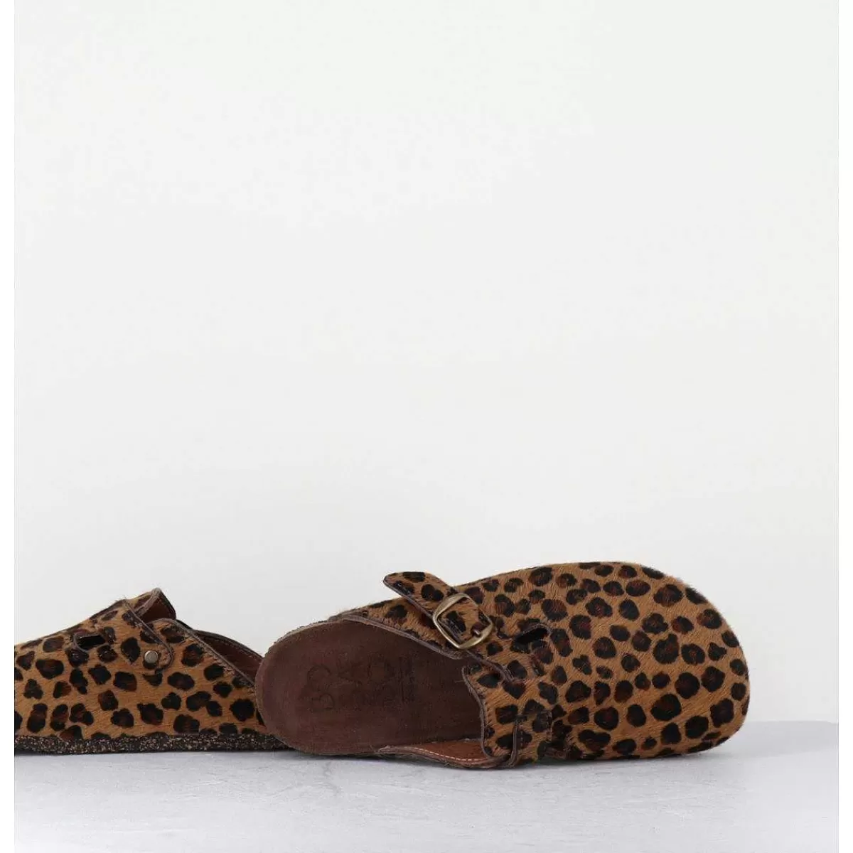 Sale Sabots Plats "Poulain" Leopard - 230 Leopard Baio Femmes Sabots